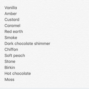 ISO Anastasia single eyeshadows